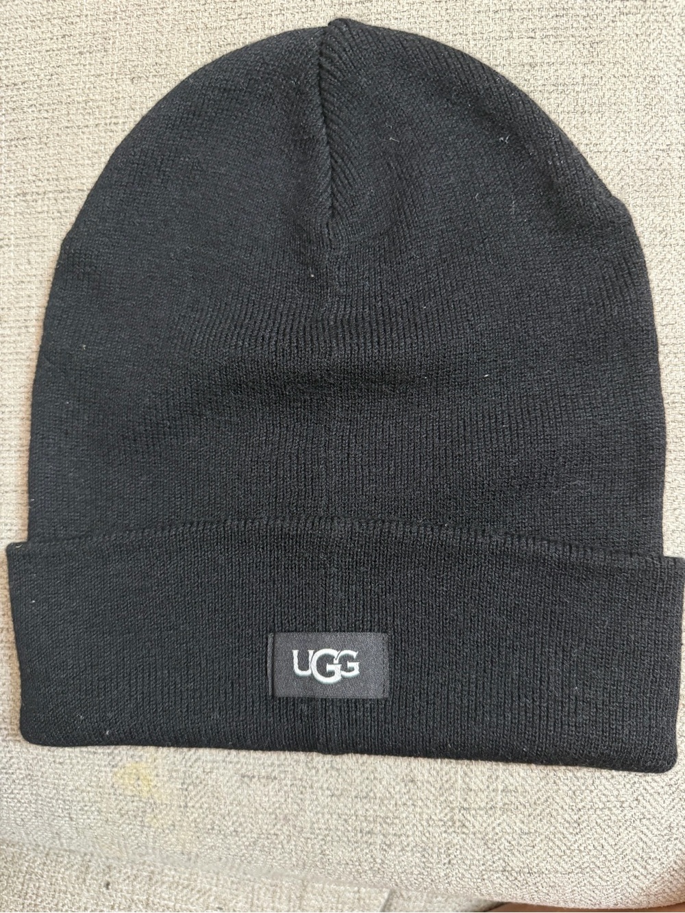 UGG Men's Black Knit Cuff Beanie